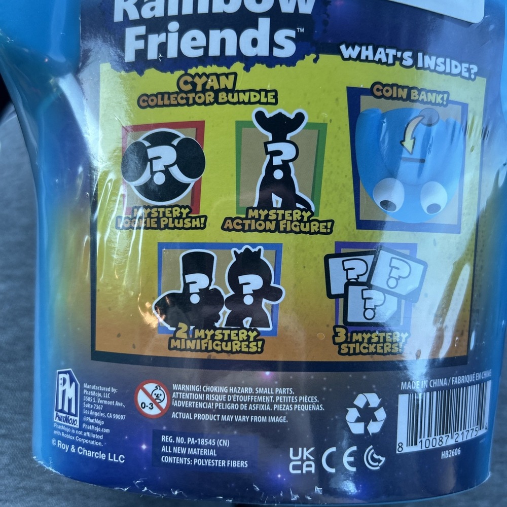 Rainbow Friends Cyan Collector Bundle 8 GREAT ITEMS Plush Figure NEW/ SEALED - Picture 4 of 7